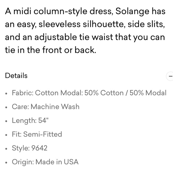 MICHAEL STARS NWOT SOLANGE TIE DRESS - Picture 6 of 6